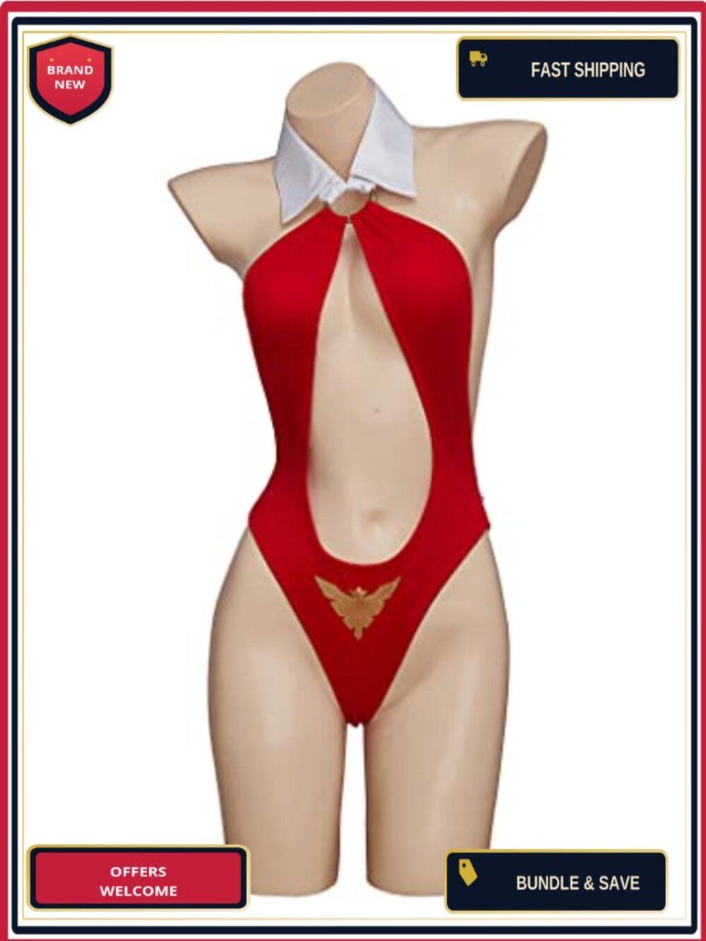 Vampirella Cosplay One Piece Bikini Suit Sexy Halloween Costume